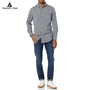 เสื้อเชิ้ตผู้ชายลำลองผ้าฝ้ายทรงเข้ารูปแขนสั้น ลดราคาพิเศษสำหรับขายออนไลน์ - Product Image 4