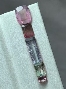 Pierres précieuses de tourmaline naturelle, pierres de tourmaline de couleurs mélangées pour la fabrication de bijoux et la collection - Product Image 5