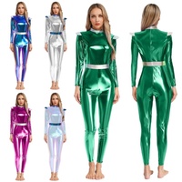 Costume Alien Femme Combinaison Longue Robot Spatial Adorable Spectacle Cosplay Événements Thème Entraînement Compétition Latine