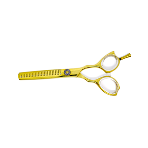 Ciseaux de texture et d'éclaircissement professionnels pour droitiers, lames en acier inoxydable, pointes arrondies, 28 dents, pour la coupe de cheveux en salon de coiffure - Product Image 6