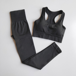 Activewear Two Piece Set Women <b>Seamless</b> Yoga <b>Leggings</b> Sport Bra Gym Workout Suit High Elastic Fast Dry Running Fitness Yoga Suit - Product Image 1
