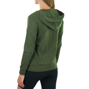 Sudadera con Capucha OEM para Mujer, Corte Holgado, Lisa, con Cierre Completo, Manga Larga, Algodón y Elastano, Transpirable, Informal, para Exteriores - Product Image 6
