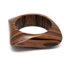Handcrafted Wooden <b>Bangle</b> Bracelet Made from Natural Wood Eco Friendly Jewelry Fashion - Product Image 2