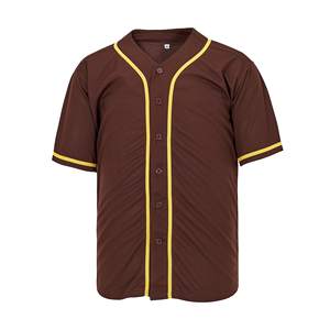 Fabricant pakistanais d'uniformes de baseball, vêtements de baseball à boutons, maillot de baseball uni, maillot de baseball de couleur unie - Product Image 3
