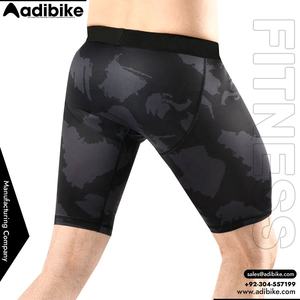 Shorts de compression fitness sur mesure à taille élastique pour hommes – Vente en gros OEM par lots - Product Image 2