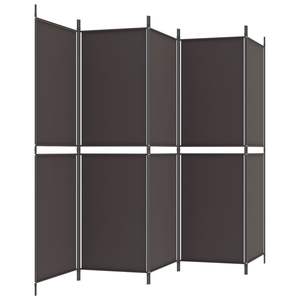 ฉากกั้นห้องผ้าสีน้ำตาล 5 แผง ขนาด 98.4"x70.9" ผลิตภัณฑ์ฉากกั้นและฉากแบ่งห้อง - Product Image 5