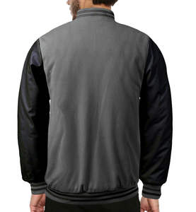 Vestes courtes en laine brodée style Letterman, vestes Varsity personnalisées pour hommes, vestes Varsity Hip Hop personnalisées, patchs en chenille personnalisés - Product Image 4