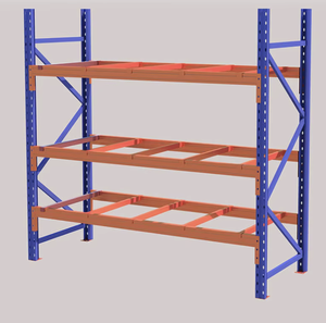 Estantería de Almacenamiento Industrial Moderna de Metal Resistente, Tipo Vertical, Cuatro Niveles, Apilable y Ajustable, para Almacenamiento en Garaje - Product Image 1