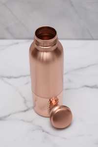 BURAQ HANDICRAT Copper Water <b>Bottle</b> 1L Design for Travel - Product Image 4