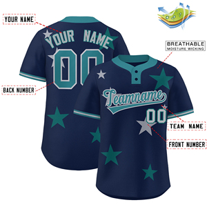 Maillot de baseball personnalisé pour hommes, imprimé, respirant, 100% polyester, évacuation de l'humidité, séchage rapide, anti-UV, col en V, noms et logos personnalisés - Product Image 6