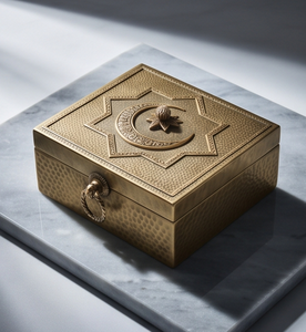 Caja metálica cuadrada única para guardar frutos secos y dulces, organizador de aperitivos de lujo, regalo festivo, contenedor de hojalata para Ramadán Mubarak - Product Image 5