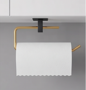 Porte-serviettes en acier inoxydable à fixation murale avec un design unique pour les ustensiles de cuisine et les essentiels de salle de bain, de haute qualité - Product Image 4