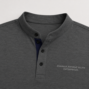 Chemise pour homme à manches courtes en polyester/coton gris, boutonnée, respirante, avec logo brodé, style décontracté chic - Product Image 6