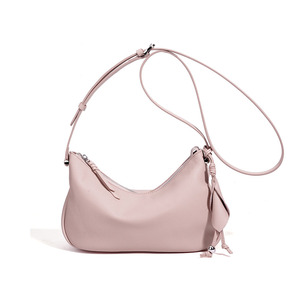 Sacs à main pour femmes en cuir véritable de luxe, fermeture à glissière ouverte de haute qualité, design minimaliste personnalisable, doublure en toile - Product Image 2