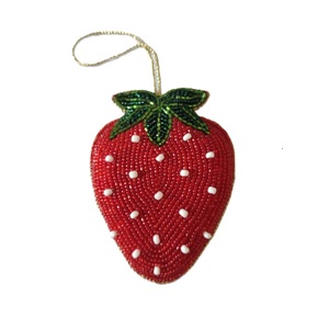 Sophisticated Seed Bead Embroidery Leaf Motif <b>Key</b> <b>Holder</b> Custom Style Hand Beaded Embroidery Keychain For Handbag - Product Image 6