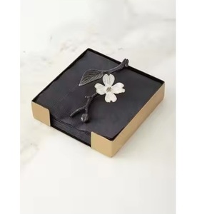 Tabletop Decor Metal Napkin Holder Hot Selling Metal Brass <b>Kitchen</b> Storage Tissue <b>Paper</b> Dispenser Direct From Manufacturer - Product Image 2