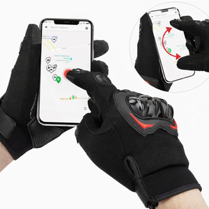 Guantes de Motociclismo de Carreras, Protección Completa para los Dedos, Protección Contra Impactos en los Nudillos, Antideslizantes, para Uso en Invierno - Product Image 3