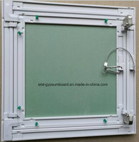 Panneau d'accès insonorisé en plaque de plâtre à cadre métallique, design artistique, avec dalles de plafond carrées pour l'inspection des murs et plafonds d'appartements
