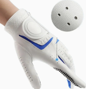 New Design Professional Golf Gloves Breathable and Comfortable Customized Printed and sheepskin Golf Gloves with Custom logo - Product Image 5