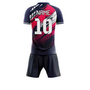 Tenue de football personnalisée avec nom et numéro d'équipe, vêtements de sport respirants et extensibles, séchage rapide, confortables pour l'entraînement et les matchs, 100% - Product Image 5
