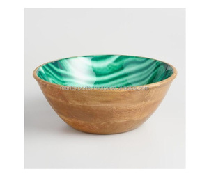 Ustensiles de cuisine en bois de luxe modernes Bols de service uniques Vaisselle allant au lave-vaisselle pour accueillir des fêtes servant des plats délicieux - Product Image 1