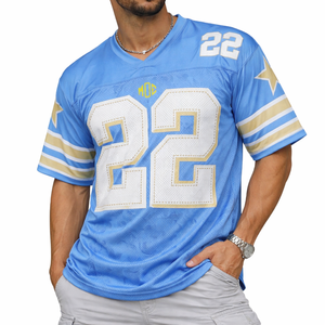 Jersey de Fútbol Americano para Hombre de Calidad de Exportación, Transpirable, de Malla de Poliéster, Uniforme de Equipo, Número Personalizado, Fabricante de Ropa Deportiva OEM, EE. UU. - Product Image 1