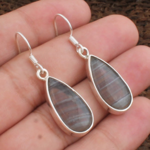 Pendientes de Fluorita Natural en Forma de Pera, Plata de Ley 925, Gema Tallada en Forma de Pera, Joyería Fina de Lujo para Mujer, Precio de Fábrica, Venta al Por Mayor - Product Image 3