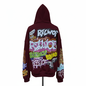 Vente en gros de sweats à capuche à fermeture éclair de qualité supérieure, design populaire, très demandés, avec logo personnalisé imprimé à l'écran, fabriqués en usine, prix bas. - Product Image 2