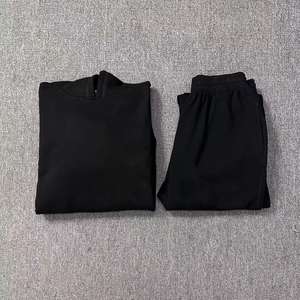 Ensemble de survêtement vintage délavé à l'acide de haute qualité, pantalon de survêtement évasé et sweat à capuche - Product Image 2