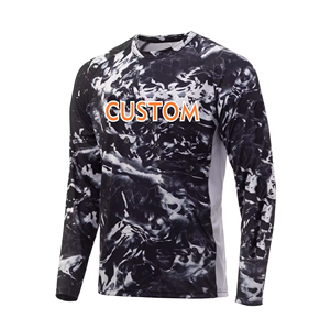 Chemises de pêche à manches longues à capuche pour hommes, protection UV, séchage rapide, sweats à capuche de pêche avec masque intégré - Product Image 5