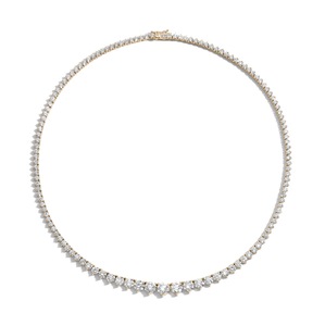 Collier tennis KIVORA plaqué or rose avec moissanite, certifié IGI, design couronne hip-hop, taille brillant, serti à griffes, cadeau de fête - Product Image 4
