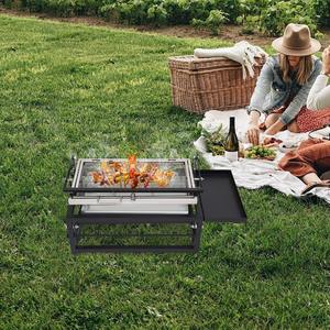 Grill de camping automatique sans fumée à retournement automatique – Qualité supérieure pour une expérience de grillade saine en plein air - Product Image 6