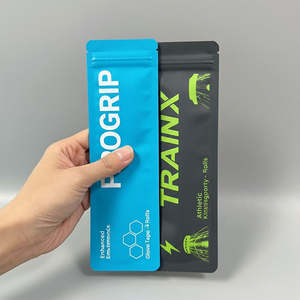 Pochette plate personnalisée avec fermeture éclair pour l'emballage de compléments alimentaires |   Plastique laminé de petite taille |   Encoche de déchirement |   Vietnam - Product Image 2