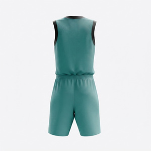 Ensemble de maillots de basket-ball personnalisés pour adultes unisexes, jaune et bleu marine, col en V, manches longues, impression numérique, numéro 10, respirant, séchage rapide - Product Image 4
