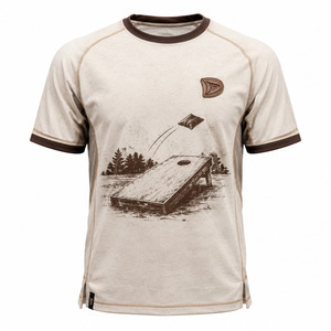 Camiseta de Torneo Personalizada Estilo Vintage para Hombre, Mezcla de Algodón y Poliéster 220GSM, con Logotipo Estampado y Parche - Product Image 2