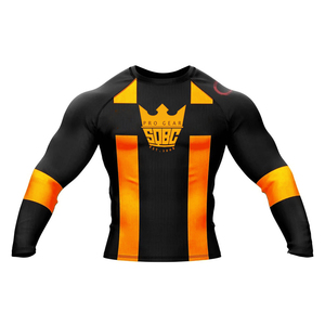 SAQIB&CO Rashguard Unisex para Artes Marciales Mixtas, Ajustado, Manga Larga, Secado Rápido, Spandex/Poliéster, Estampado Negro y Verde Menta - Product Image 3