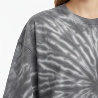 Kaos Tie Dye Kustom 100% Katun Unisex Wanita Motif Bunga Kasual Buatan Tangan Multi Warna Kualitas Tinggi Musim Panas Grosir