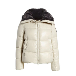 OEM Women High Quality <b>Winter</b> Waterproof Eco-Friendly Reversible Puffer Jacket Custom Made Pakistan Breathable Nylon Lining - Product Image 2