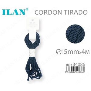 Cordoncino Intrecciato Blu Navy 5mmx4M - Product Image 1