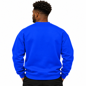 Sudadera Negra de Cuello Redondo para Hombre Phi Beta Sigma con Logotipo de Letras Griegas en Azul Real y Blanco, Sudadera Informal de Manga Larga para Fraternidad - Product Image 2