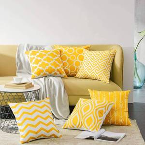 Housse de coussin brodée de luxe en gros, taillée sur mesure, motifs personnalisés, 100% coton - Product Image 5