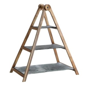 Support à gâteau rond en verre avec bord doré, base transparente élégante, présentoir à dessert - Product Image 2