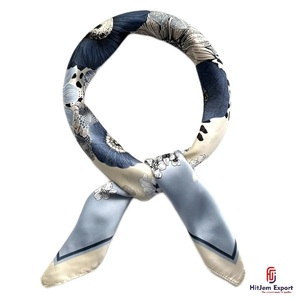 Wholesale Premium Printed Short <b>Scarf</b> Fabric OEM ODM White Label Textile Manufacturer Custom Fabric Products Supplier - Product Image 6