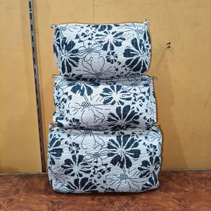 Ensemble de 3 pochettes matelassées à fermeture éclair, grandes, résistantes à l'eau, en coton 100% écologique, à motifs floraux, pour organiser le maquillage des femmes - Product Image 6