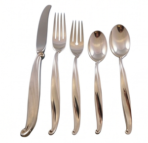 Modern Stainless Steel Flatware Set With High Mirror Polish Dishwasher <b>Safe</b> <b>Knife</b> Fork Spoon For Wedding Use - Product Image 1