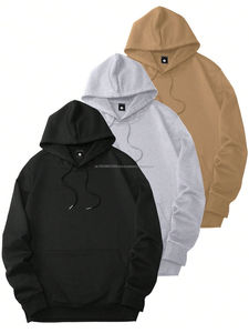 เสื้อฮู้ดดี้ใหม่ ผ้าฝ้าย 100% ระบายอากาศได้ดี แห้งเร็ว สินค้ามาใหม่ หลายขนาด สีพื้น - Product Image 3