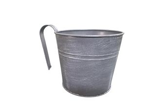 Pots à fleurs en acier galvanisé à fixer au mur - Design Art Déco et rustique, légers pour une utilisation intérieure/extérieure, balcon et décoration intérieure - Product Image 6
