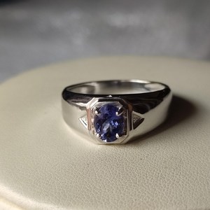 Tanzanite Sterling <b>Silver</b> <b>Ring</b> Handmade 925 Jewelry - Product Image 6