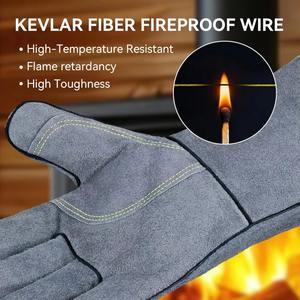 Gants de travail robustes en cuir de chèvre pour chauffeurs de camions, entrepôt, jardinage, travaux agricoles et soudure - Vente en gros - Product Image 4