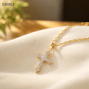 Fashion Luxury 925 Sterling Silver Moissanite Necklace High Quality Cross <b>Pendant</b> Women Necklace Jewelry - Product Image 2